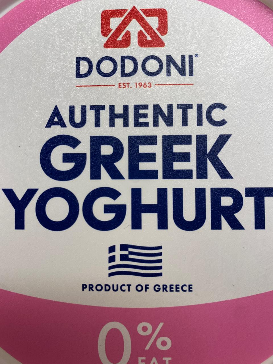 Fotografie - Authentic Greek Yoghurt 0% Fat Dodoni