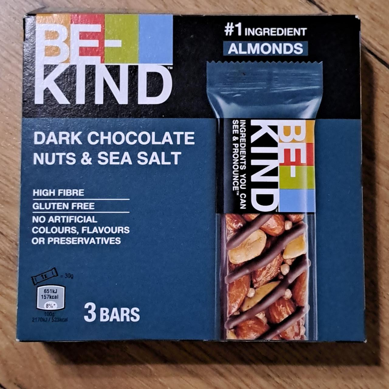 Fotografie - Dark Chocolate Nuts & Sea salt Be-Kind