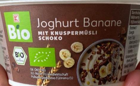 Fotografie - Bio Joghurt Banane mit Knuspermüsli Schoko K-Bio