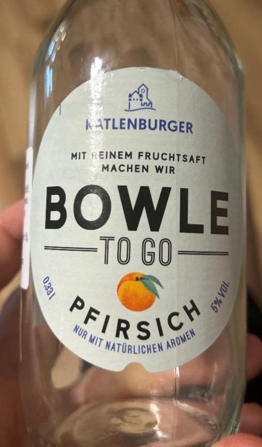 Fotografie - Bowle to go Pfirsich Katlenburger