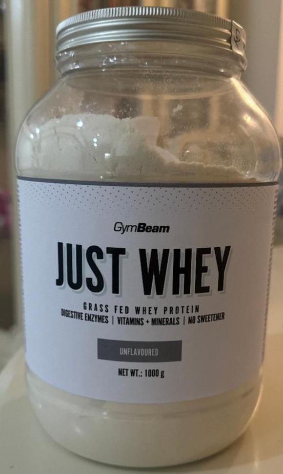 Fotografie - Just whey grass fed whey protein unflavoured GymBeam