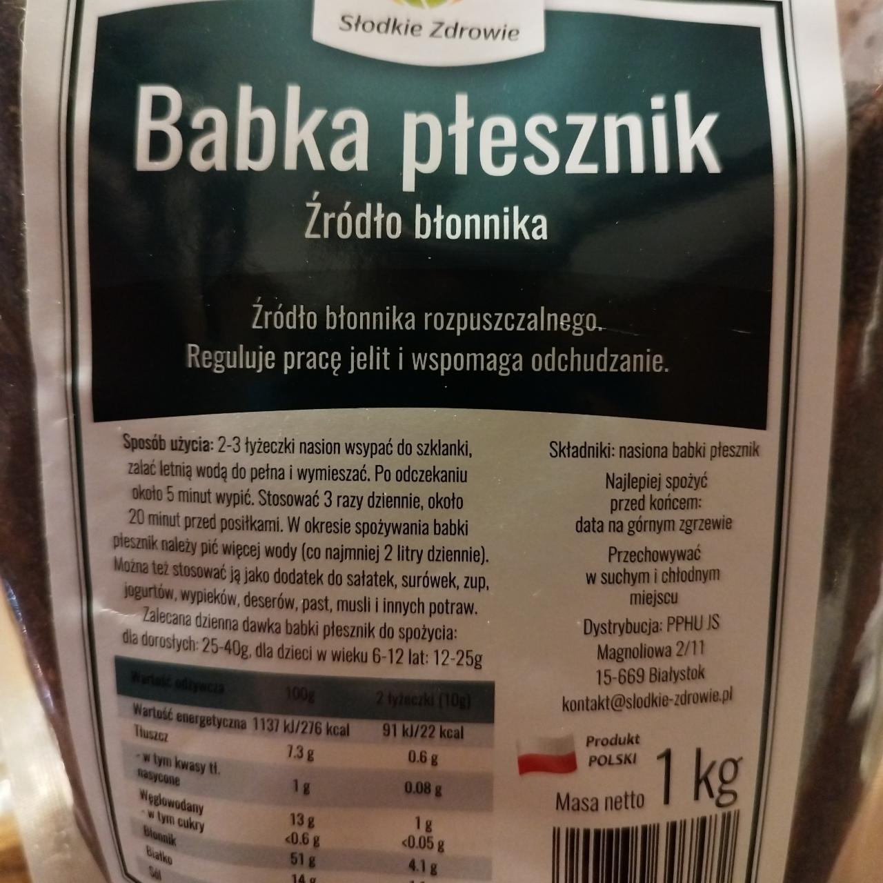 Fotografie - Babka płesznik błonnik Słodkie Zdrowie