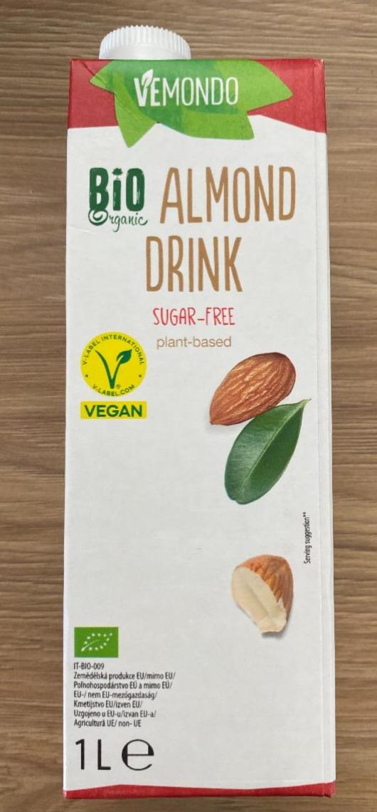 Fotografie - Almond Drink Sugar-Free Bio Organic Vemondo