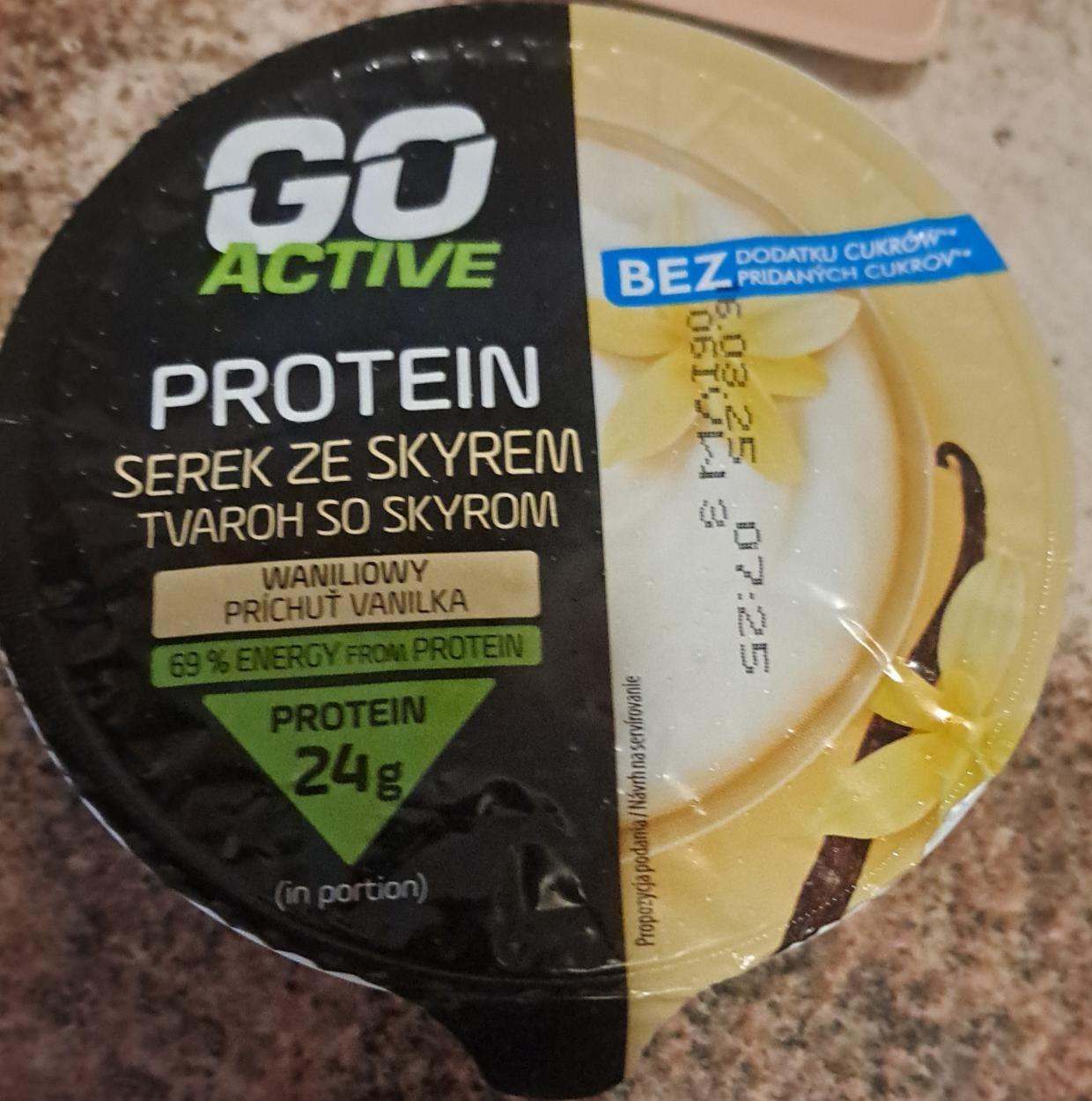 Fotografie - Protein Tvaroh so skyrom príchuť vanilka Go Active