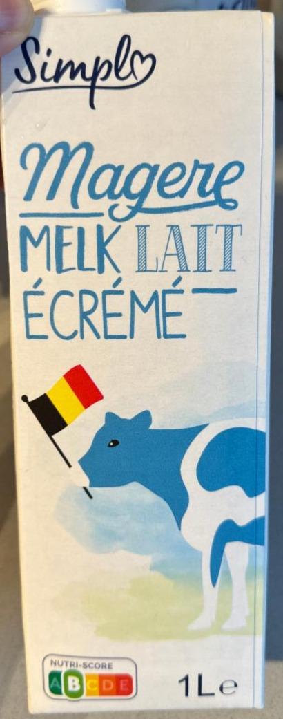 Fotografie - Magere Melk Lait Écrémé Simpl