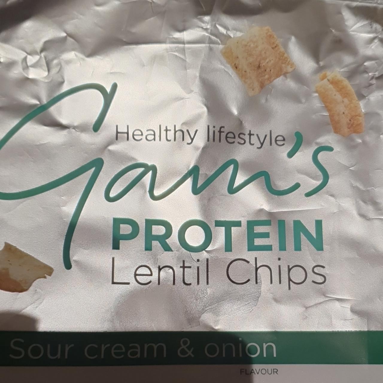 Fotografie - Protein Lentil Chips Sour Cream & Onion Gam's