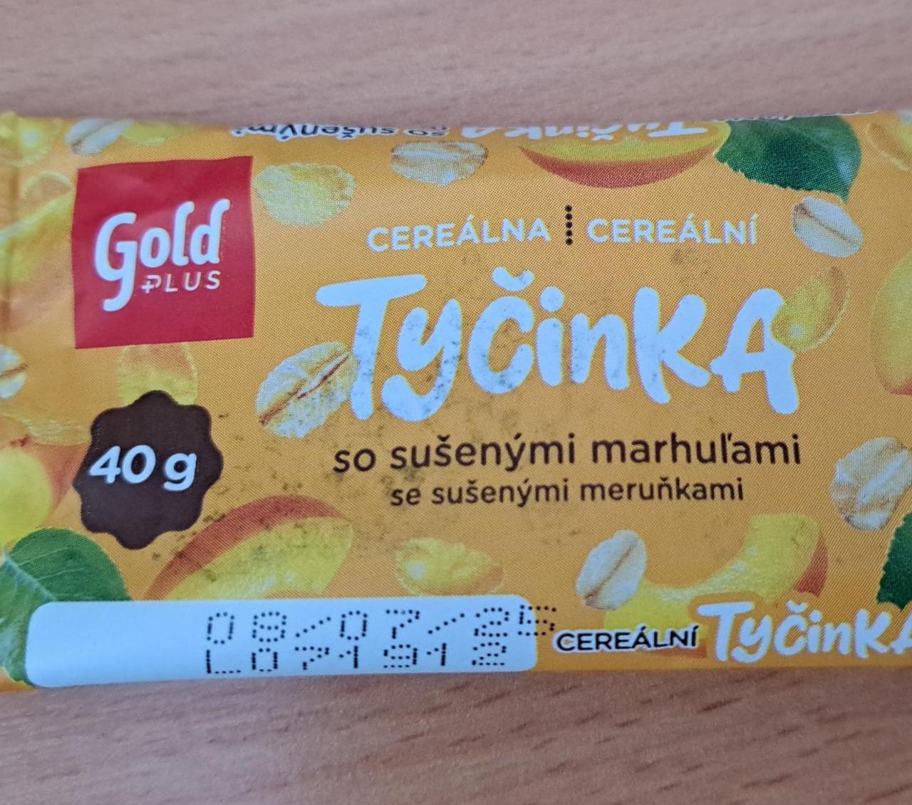 Fotografie - Cereálna Tyčinka so sušenými marhuľami Gold Plus