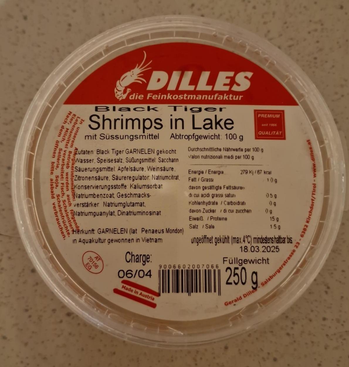 Fotografie - Black Tiger Shrimps in Lake Dilles