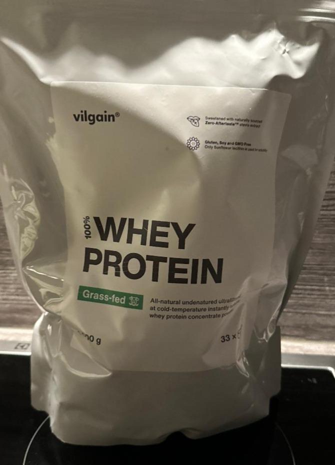 Fotografie - 100% Whey Protein Grass-fed Vilgain