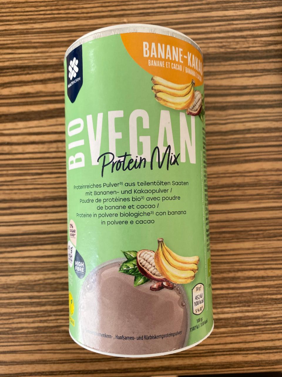 Fotografie - Bio Vegan Protein Mix Banane-Kakao Multinorm