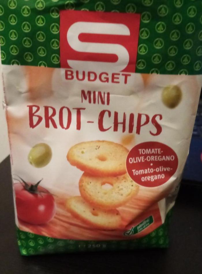 Mini Brot-Chips Tomate S Budget - kalórie, kJ a nutričné hodnoty