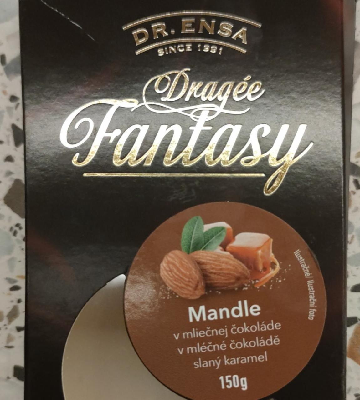 Fotografie - Dragée Fantasy Mandle v mliečnej čokoláde slaný karamel Dr.Ensa