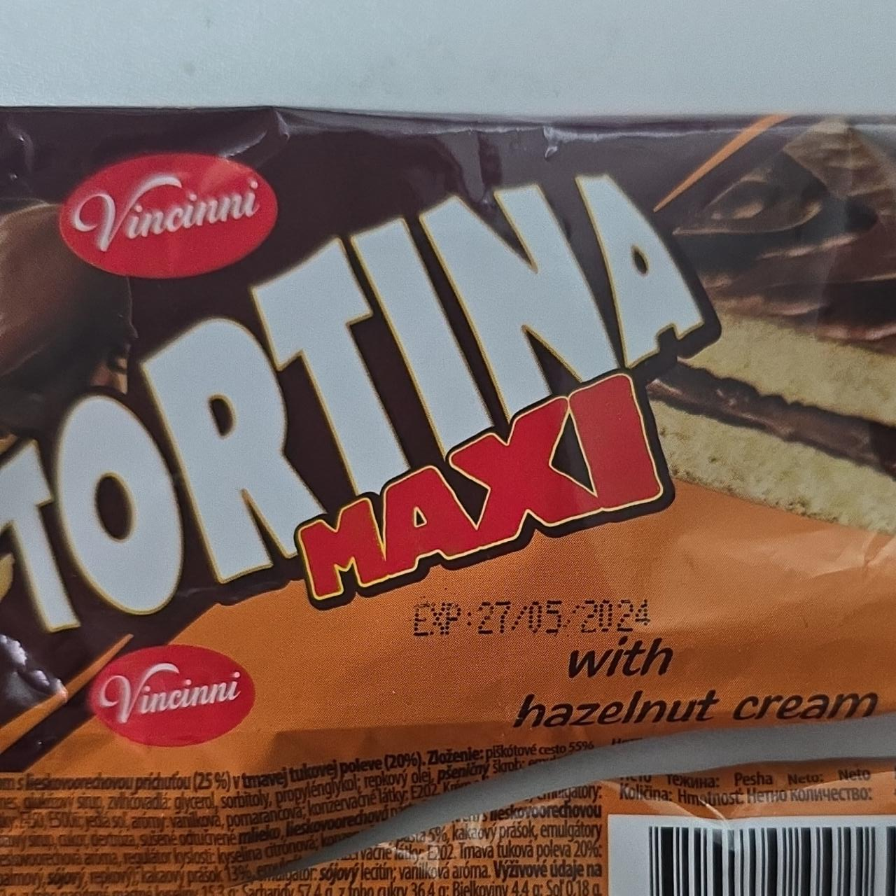 Fotografie - Tortina Maxi with hazelnut cream Vincinni