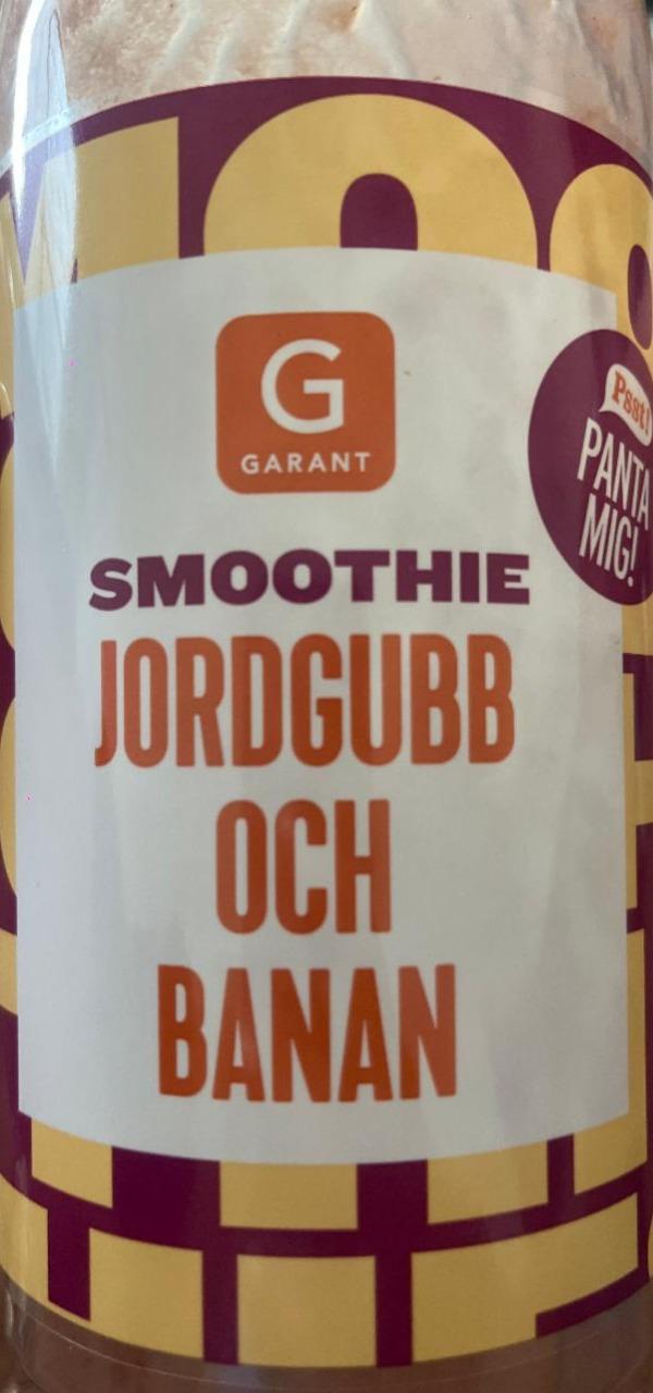 Fotografie - Smoothie Jordgubb och banan Garant