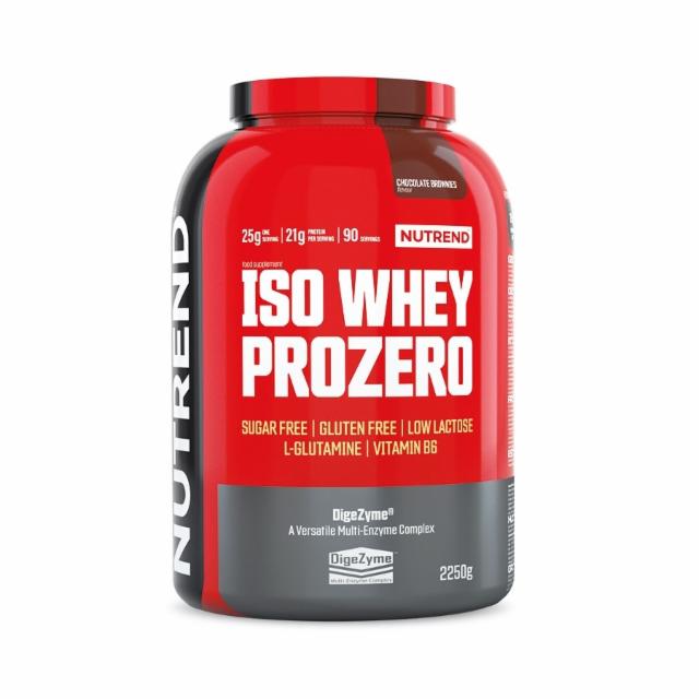 Fotografie - Iso whey prozero chocolate brownies (čokoládové brownies) Nutrend