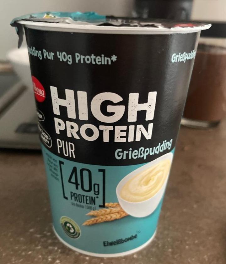 Fotografie - High Protein Grießpudding Pur Milbona