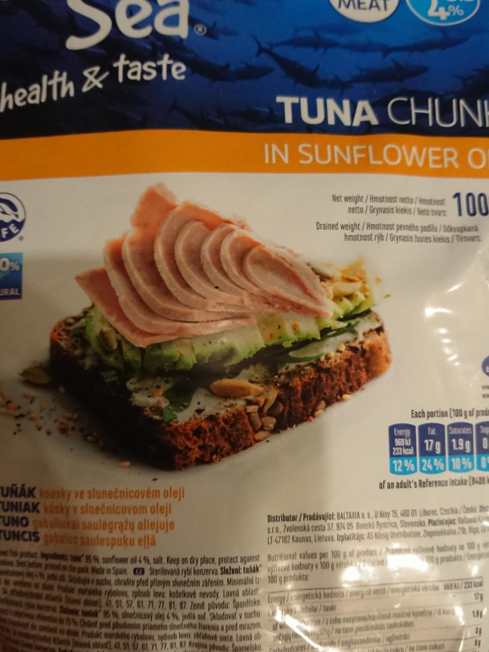 Fotografie - Tuna Chunk in sunflower oil Sun & Sea