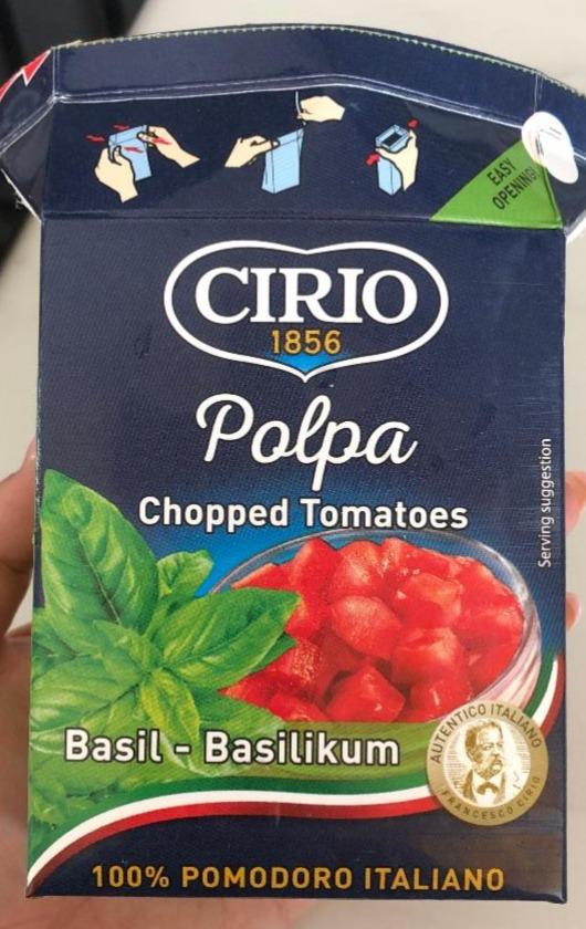 Fotografie - Polpa Chopped Tomatoes Basil Cirio