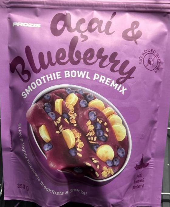 Fotografie - Acai & Blueberry smoothie bowl premix Prozis