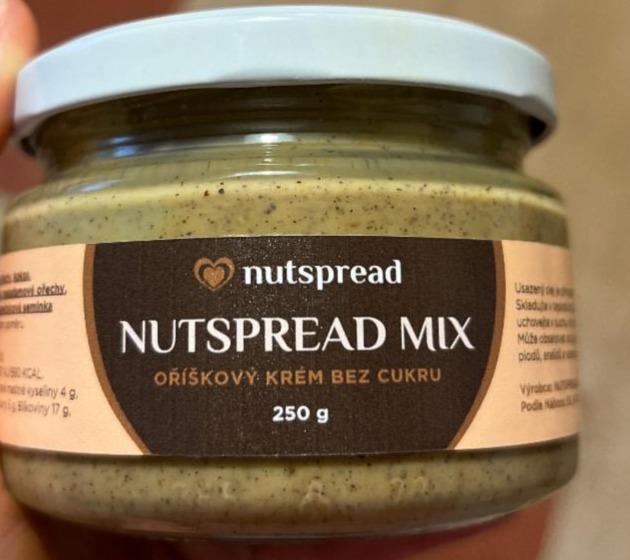 Fotografie - Nutspread mix oříškový krém bez cukru Nutspread