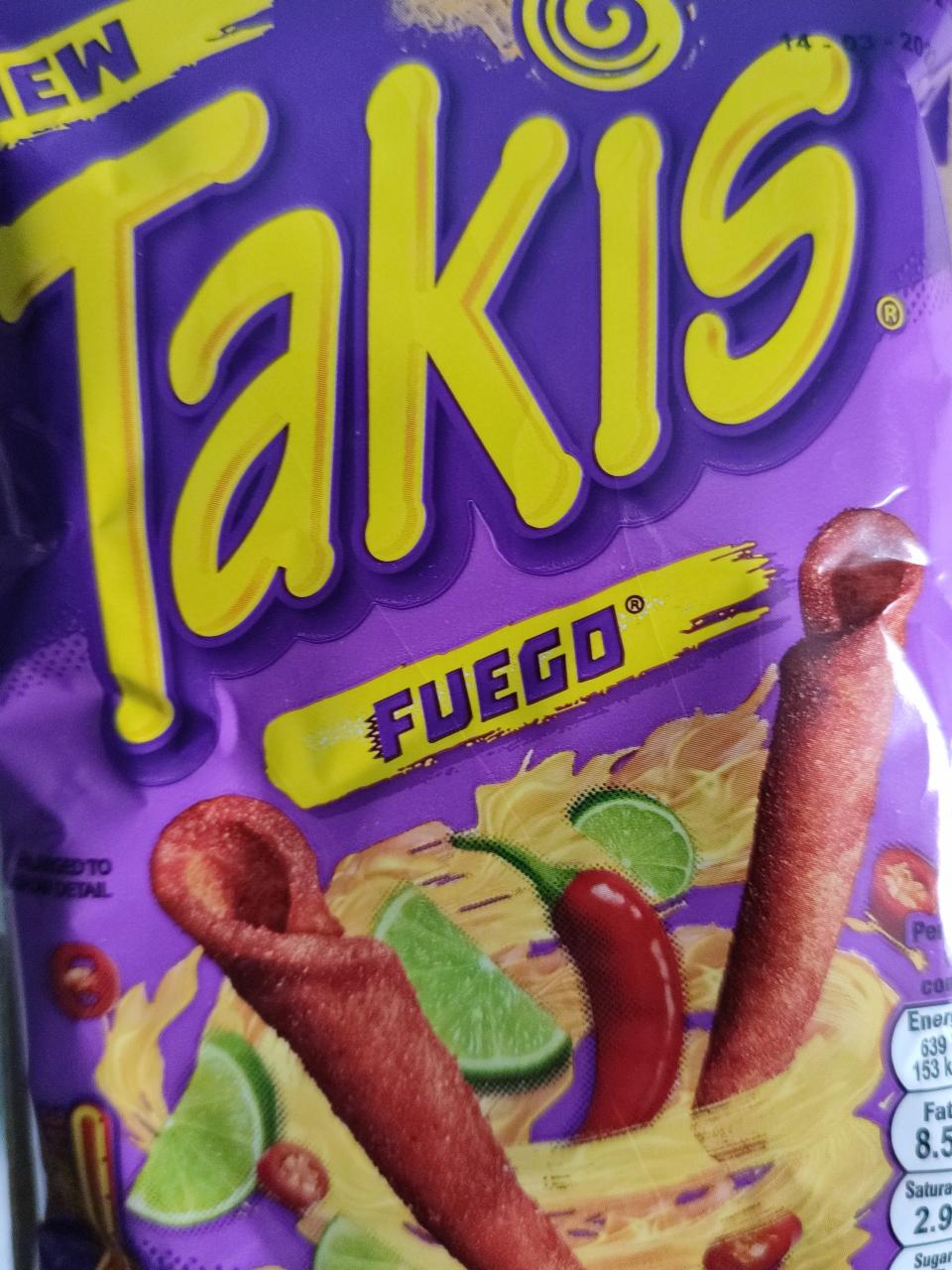 Fotografie - Fuego hot chilli & lime Takis