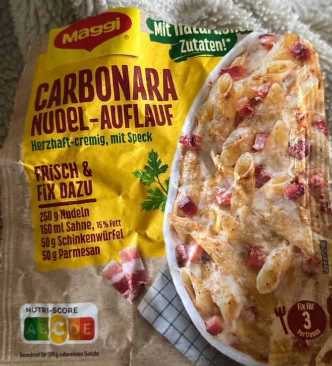 Fotografie - Carbonara Nudel-Auflauf Maggi