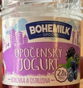 Fotografie - Opočenský jogurt borůvka a ostružina 2,8% Bohemilk