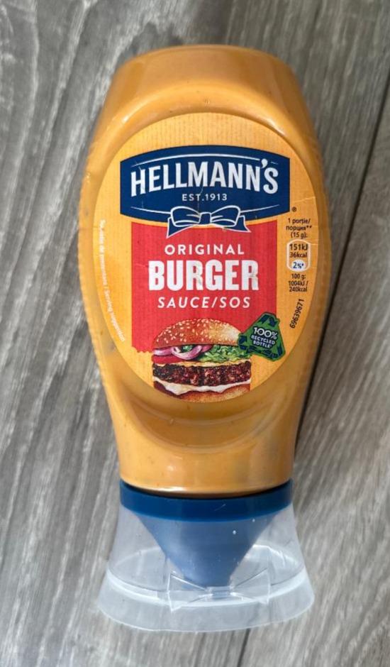 Fotografie - Burger sauce Hellmann’s