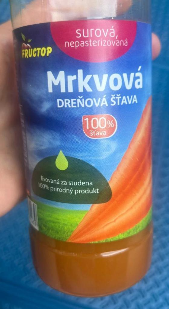 Fotografie - Mrkvová drenová štava Fructop