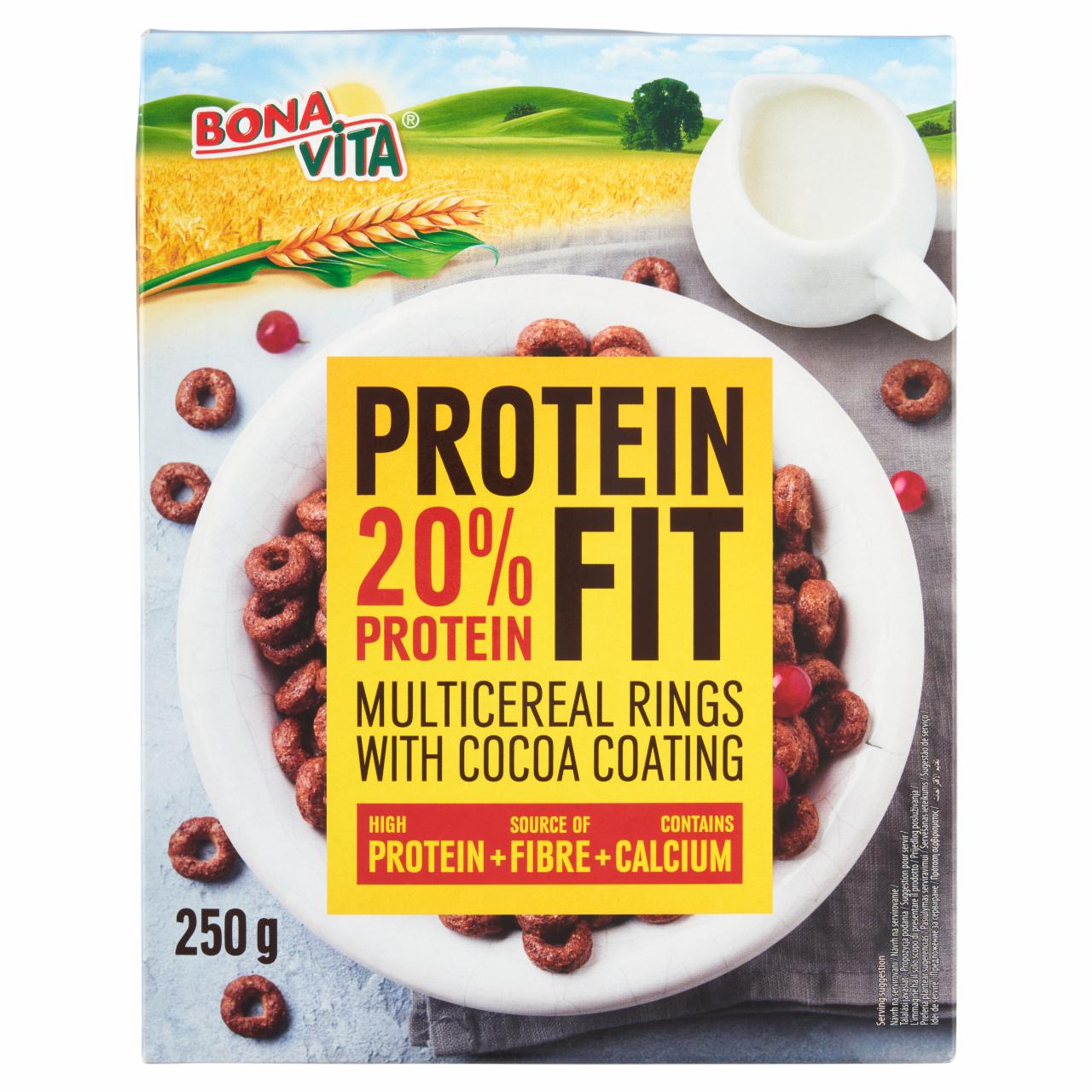 Fotografie - Protein fit 20% protein multicereal rings with cocoa coating Bonavita