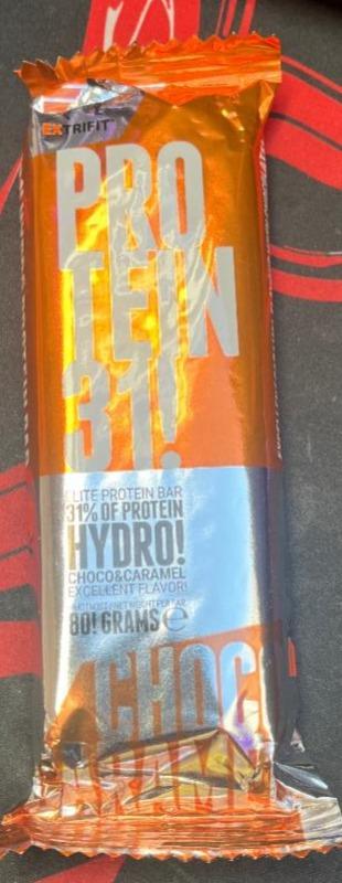 Fotografie - HYDRO PROTEIN BAR 31% Choco caramel Extrifit