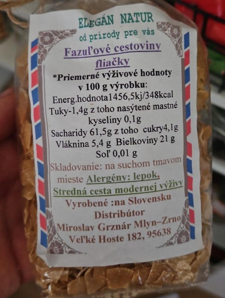 Fotografie - Fazuľové cestoviny fliačky Mlyn-zrno