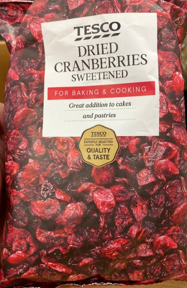 Fotografie - Dried Cranberries sweetened Tesco