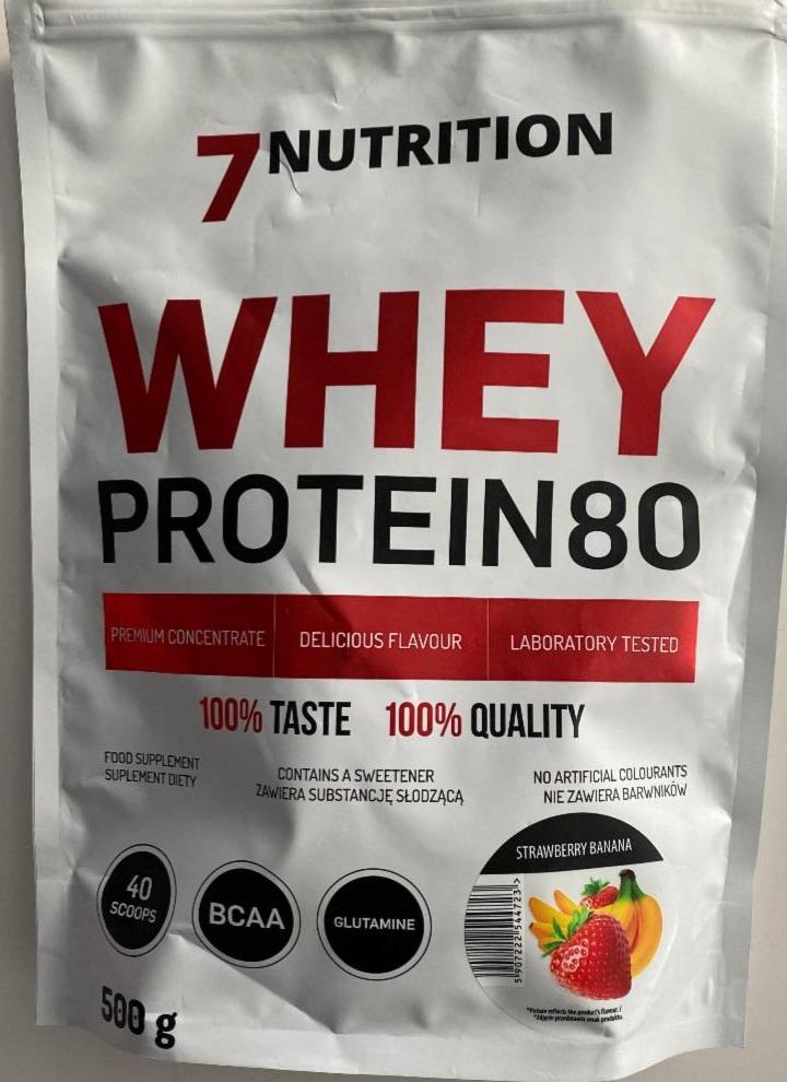 Fotografie - Whey Protein 80 Strawberry Banana 7Nutrition