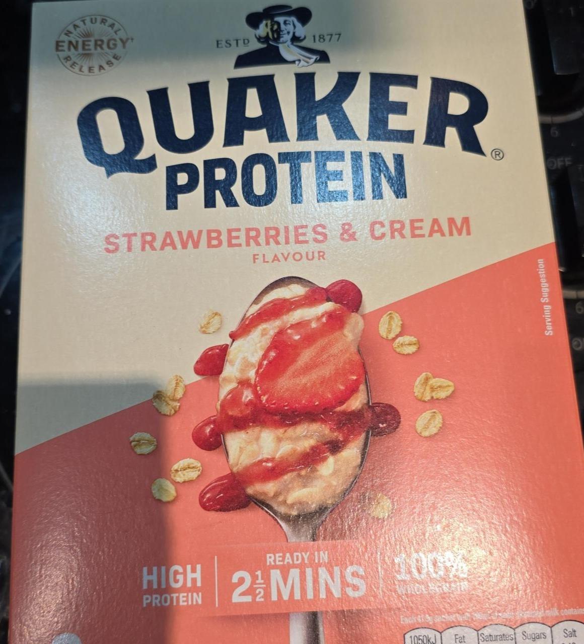 Fotografie - Strawberries & Cream Quaker Protein