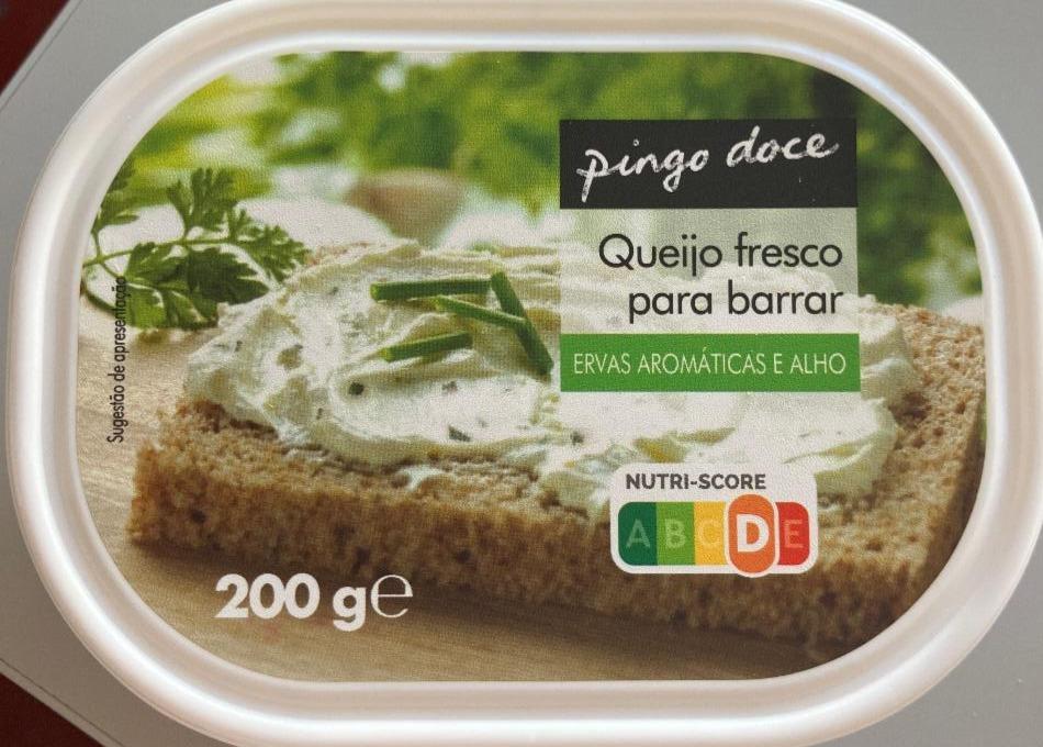 Fotografie - Queijo fresco para barrar ervas aromáticas e alho pingo doce