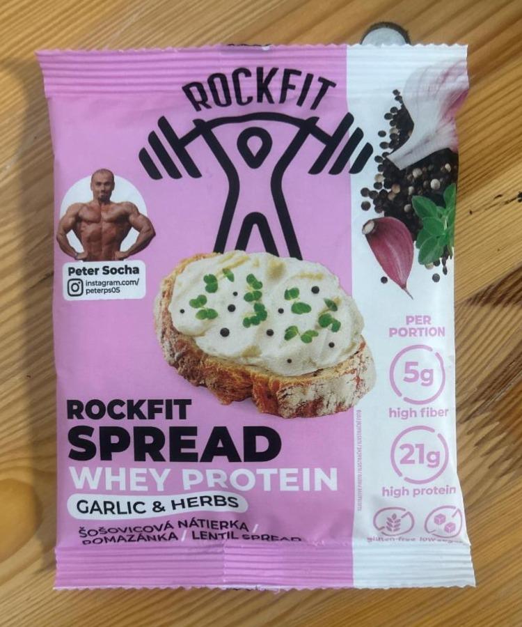 Fotografie - Spread Whey Protein Garlic & Herbs RockFit