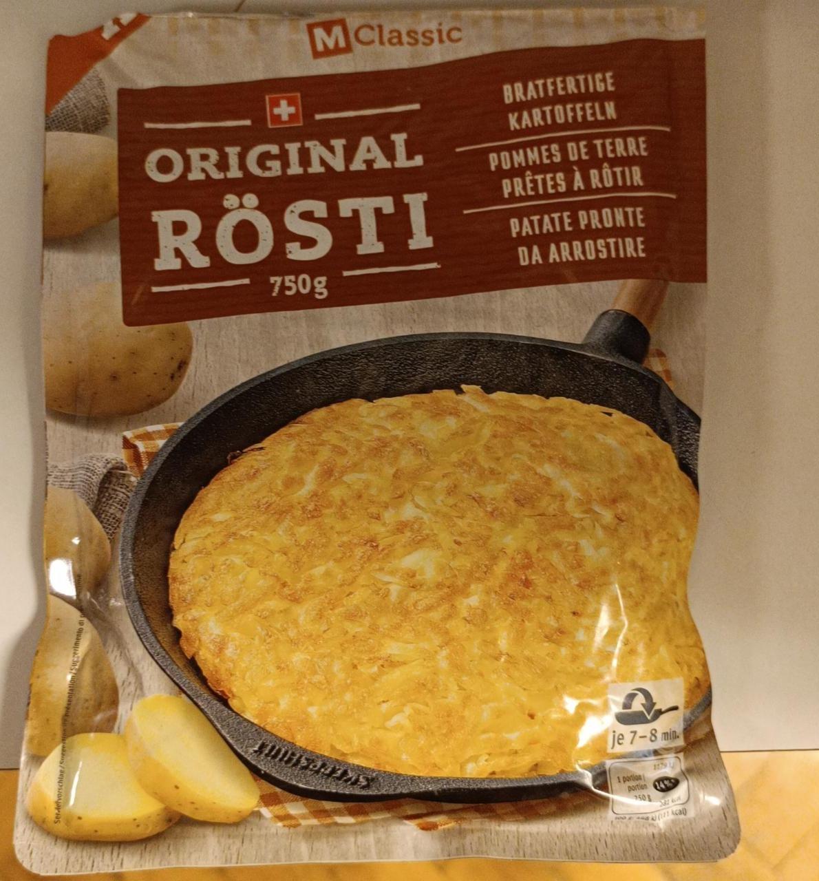 Fotografie - Original rösti M-Classic