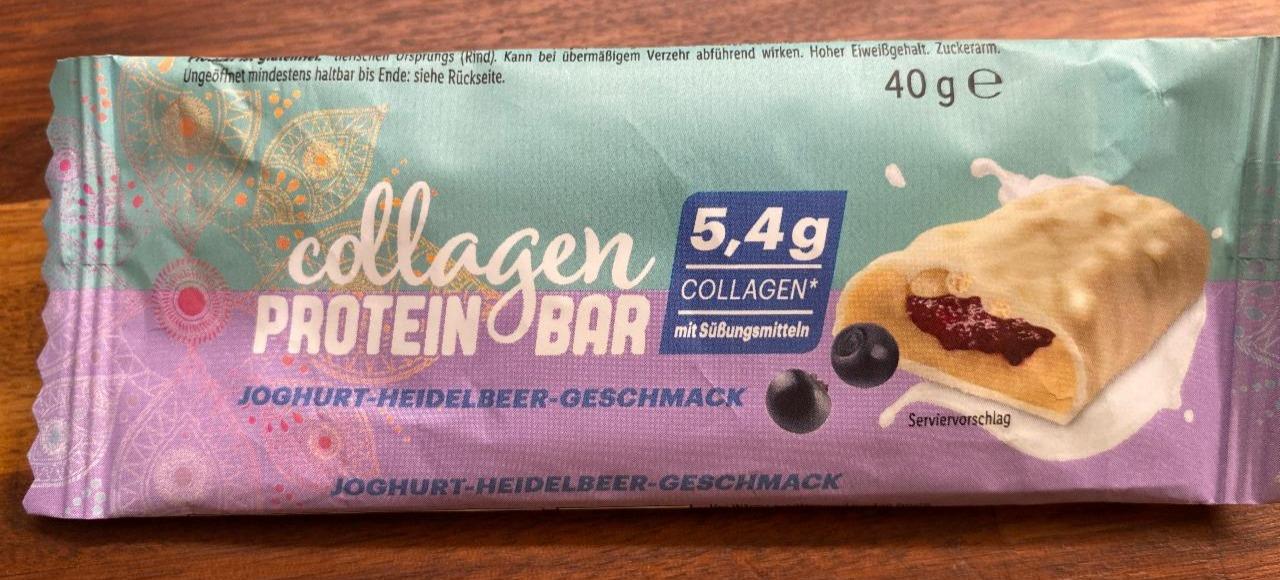 Fotografie - Collagen Protein Bar Joghurt-Heidelbeer-geschmack