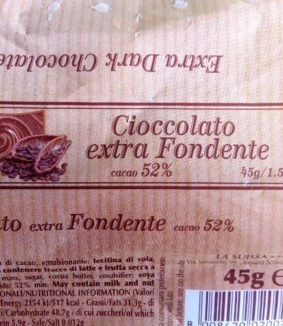 Fotografie - extra dark chocolate 52%