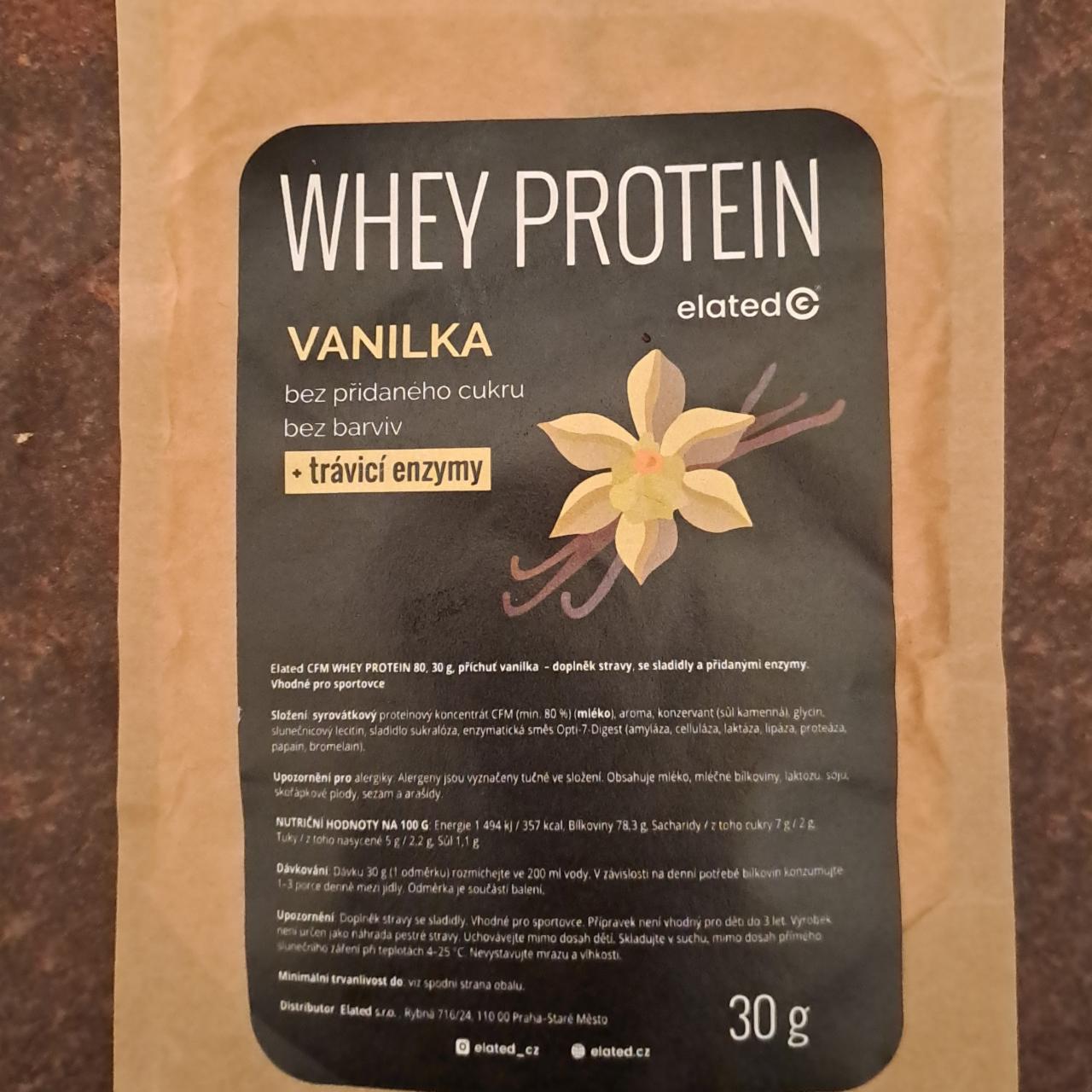 Fotografie - Whey protein vanilka Elated