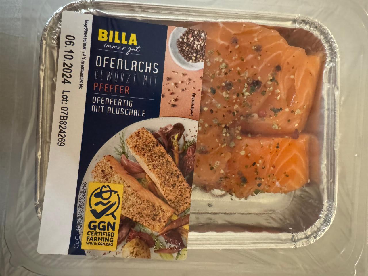 Fotografie - Ofenlachs Gewürz mit Pfeffer Billa