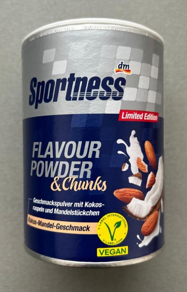 Fotografie - Flavour Powder & Chunks Kokos-Mandel-Geschmack Sportness