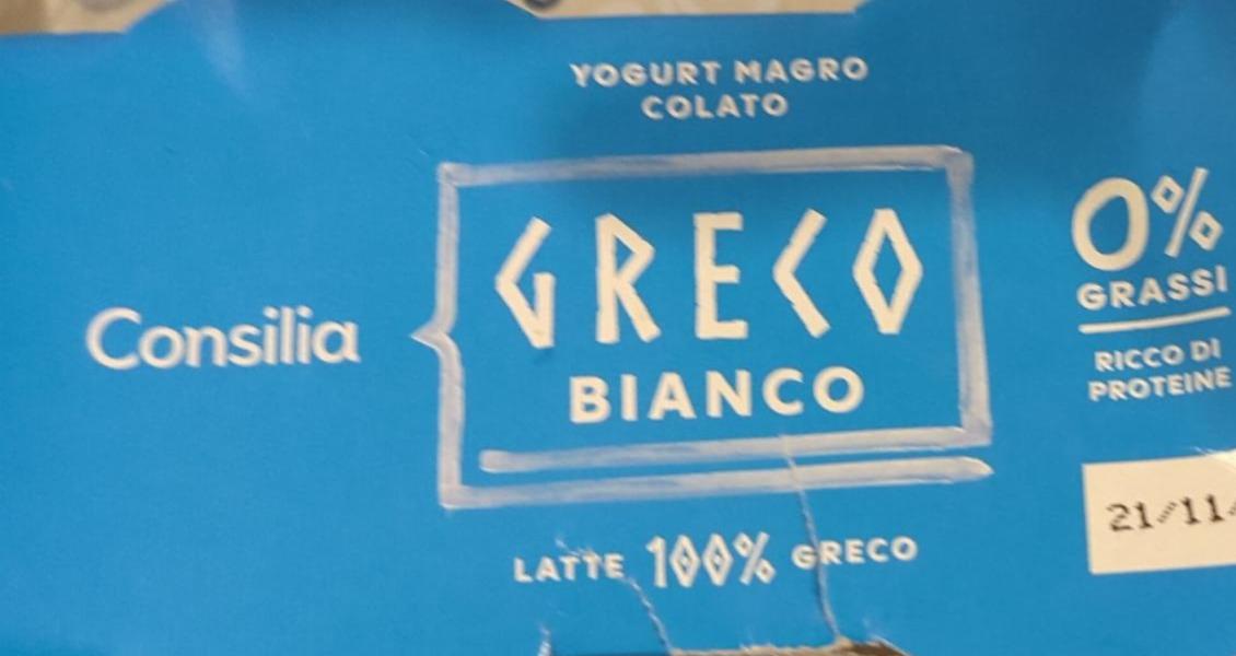 Fotografie - Greco bianco yogurt magro colato 0% consilia