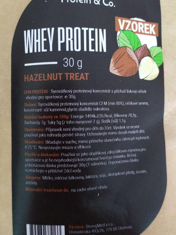 Fotografie - Whey protein hazelnut treat Protein & Co.