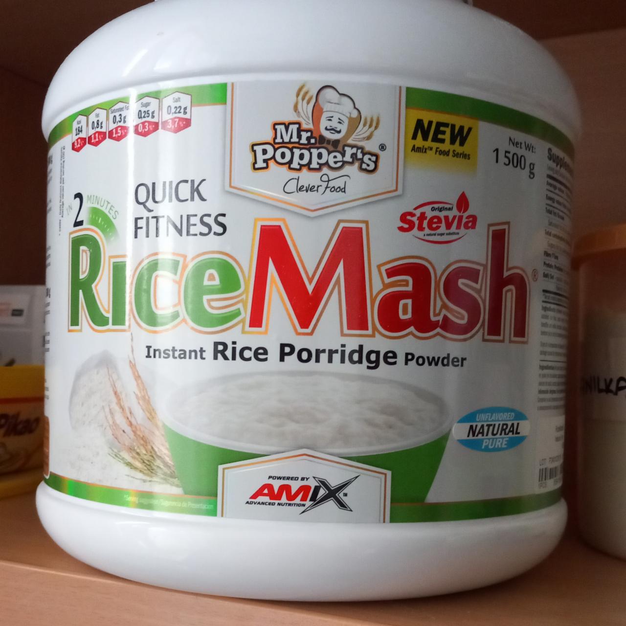 Fotografie - Mr.Popper's RiceMash instant Rice Porridge Natural Pure Amix