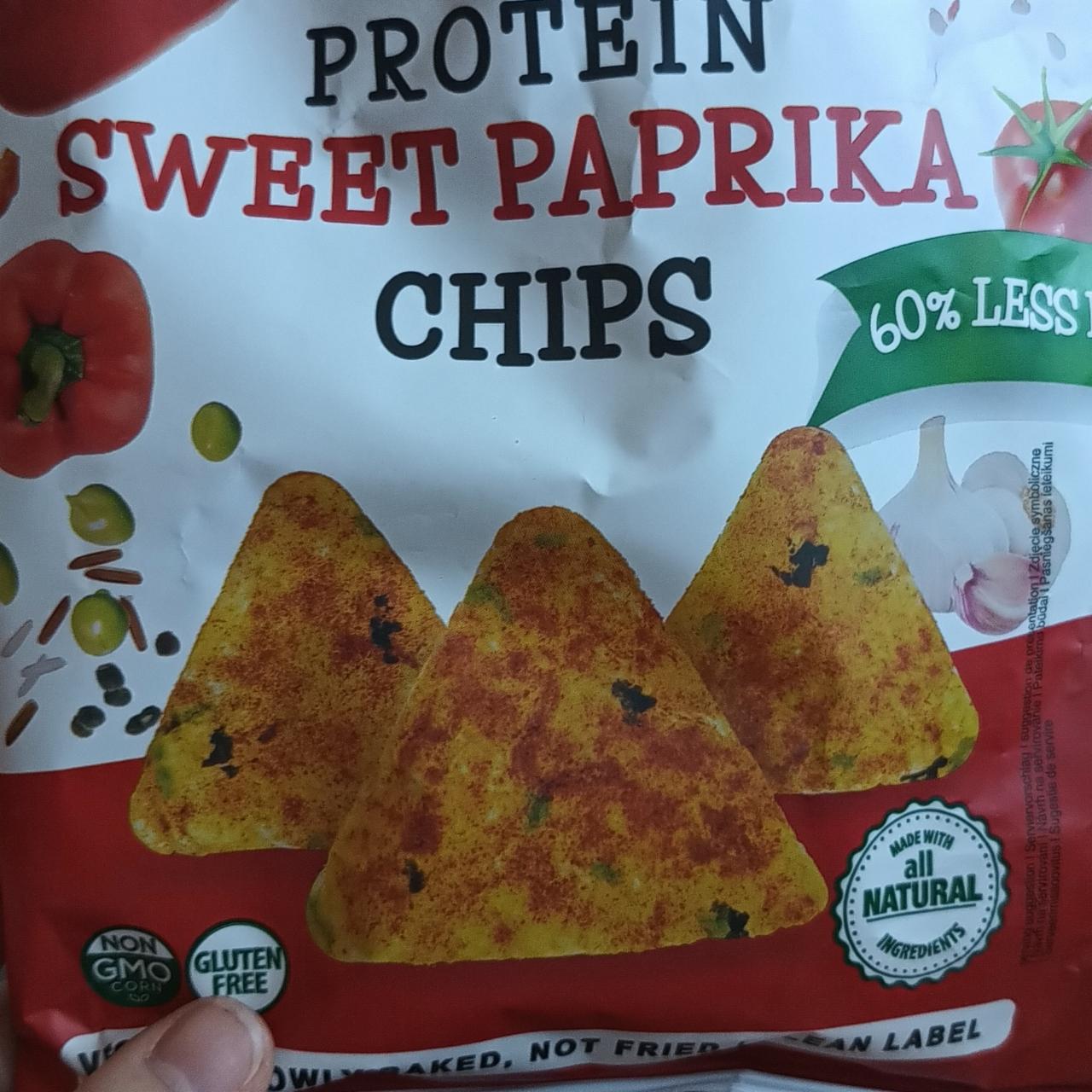 Fotografie - Protein sweet paprika chips Popcrop pyramids