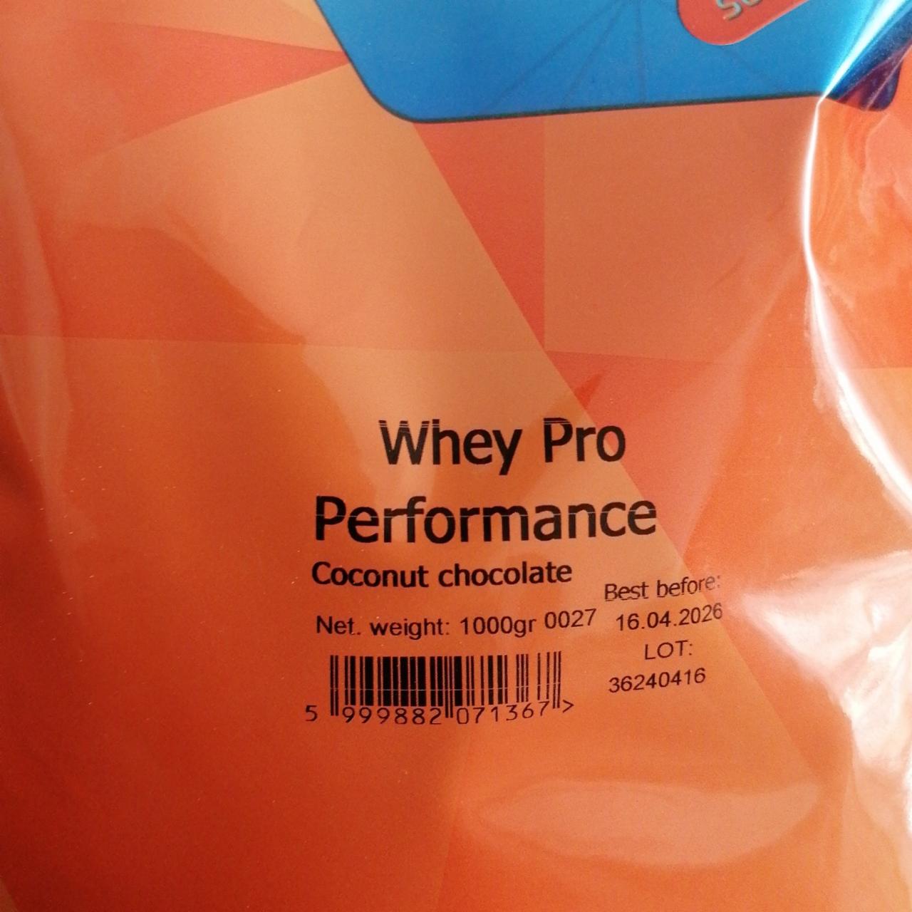 Fotografie - Whey pro Coconut chocolate Performance