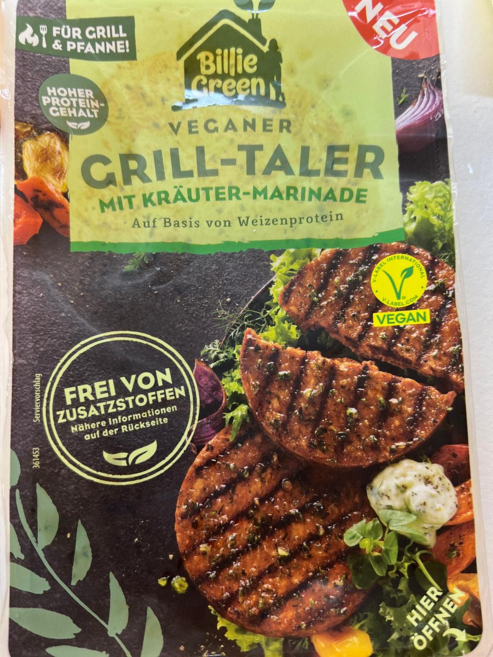 Fotografie - Veganer Grill-Taler mit kräuter-marinade Billie Green