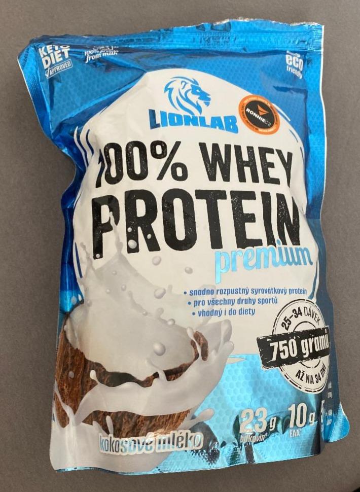 Fotografie - 100% Whey protein premium Kokosové mléko Lionlab